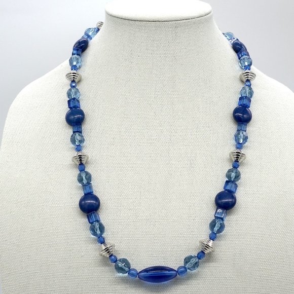 My Bead Emporium Jewelry - Handmade necklace with Handblown Lampworks glass beads and crystals.